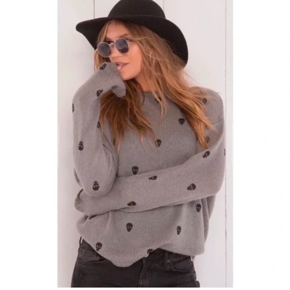 Wooden Ships Sweater with skulls